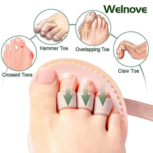 Toe Straightener for Hammer Toes - Pack of 2 - Claw Toe Correction