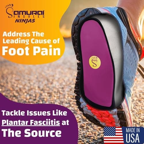 Plantar Fasciitis Relief Insoles for Ninjas - Podiatrist Designed, Made in the USA