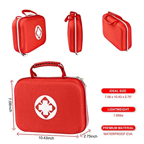 YIDERBO Portable Red First Aid Kit 299PCS Multi-Purpose Survival Gear Outdoor Yarding