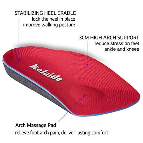 Kadalafil 3/4 Orthotic Inserts for Plantar Fasciitis - Flat Feet Relief Orthotics