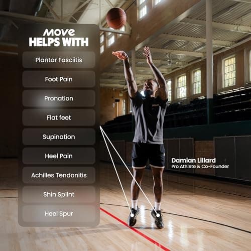 Move Game Day All-Purpose Support Insoles - Plantar Fasciitis, Running, Shock Absorption