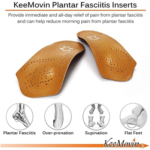 Keemovin 3/4 Arch Support Orthotic Inserts for Plantar Fasciitis