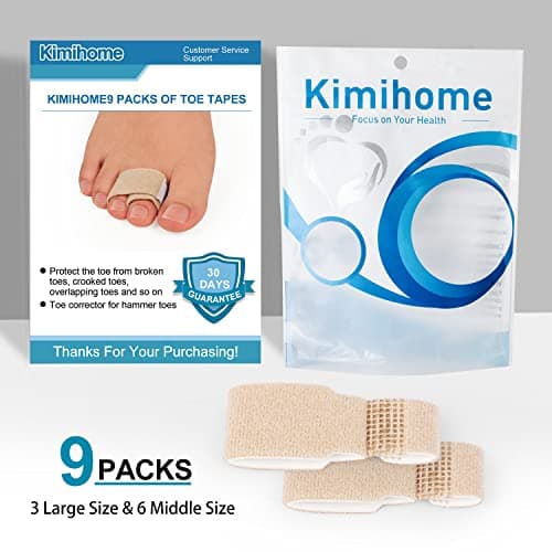 Crooked Toes & Hammer Toes Straightener - 9 Packs Toe Splints