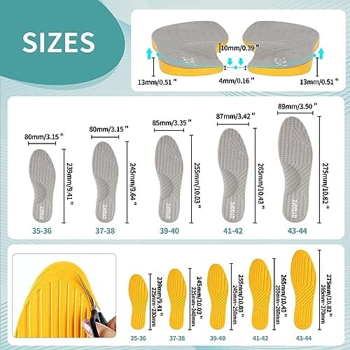 Supination Insoles for O/X Legs and Bowed Legs for Women and Men