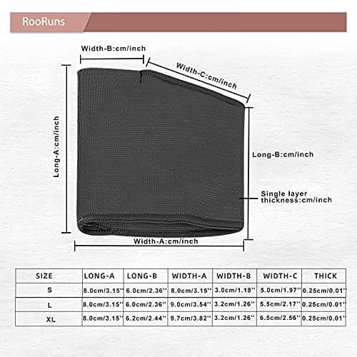 RooRuns Gel Metatarsal Pads for Ball of Foot Pain Relief, Black XL