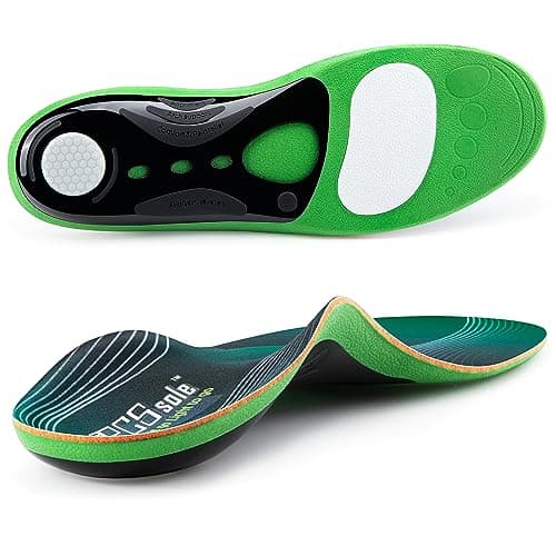 Heavy Duty PCSsole Support Insoles for Men & Women, 220+ lbs High Arch Pain Relief, Flat Feet Orthotic