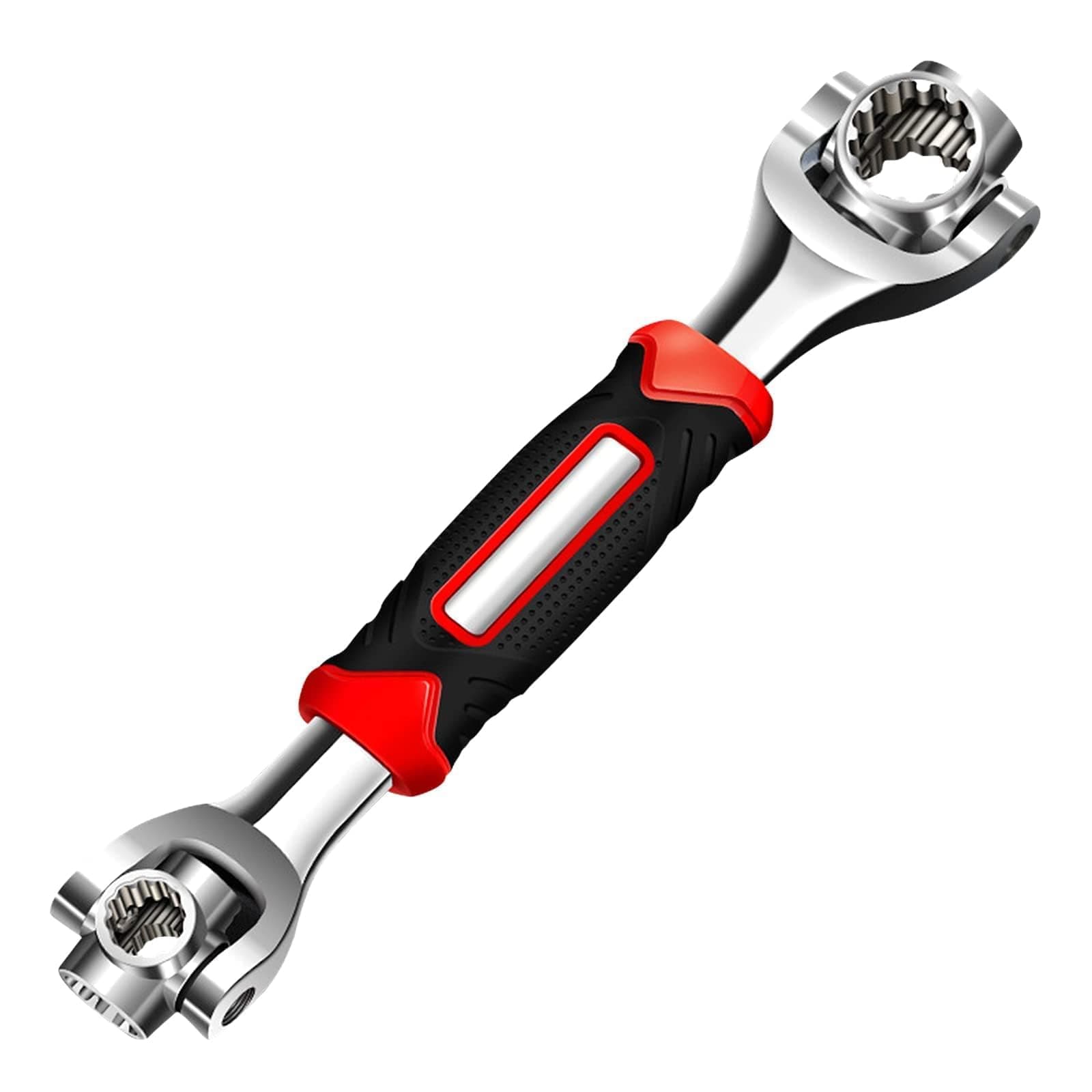 52-in-1 Stainless Steel Wrench with Rotating Head, Universal Tool for Automotive and Home Repairs