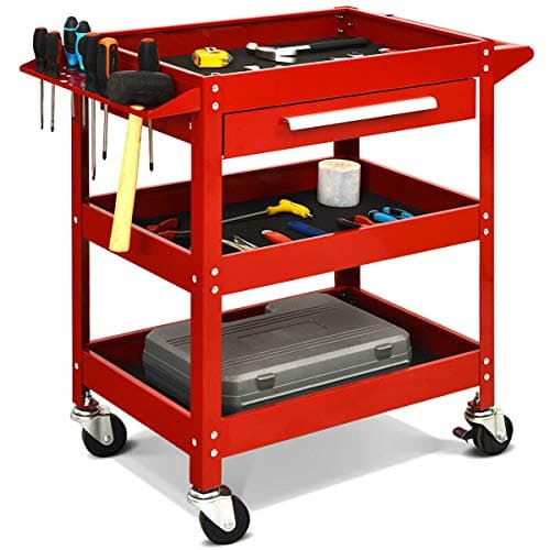 Goplus 3 Tier Rolling Tool Cart, 330 LBS Capacity