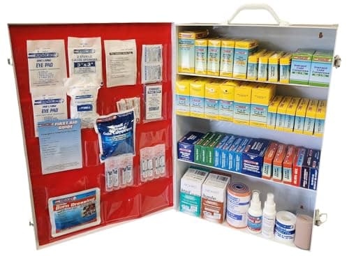 Rapid Care 80098 3 Shelf All-Purpose First Aid Kit Cabinet — OSHA/ANSI 2009