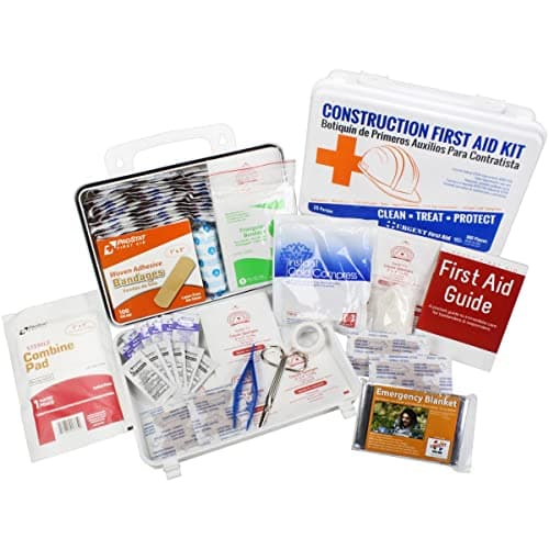 Urgent First Aid OSHA Compliant Kit for 25+ Contractors | 180 Piece Gasketed Case