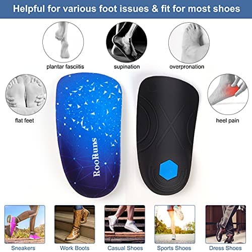 Plantar Fasciitis Insoles for Men and Women with High Arch Support