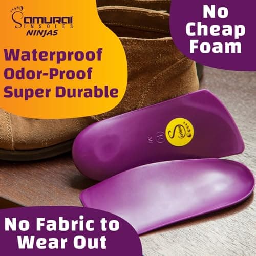 Plantar Fasciitis Relief Insoles for Ninjas - Podiatrist Designed, Made in the USA