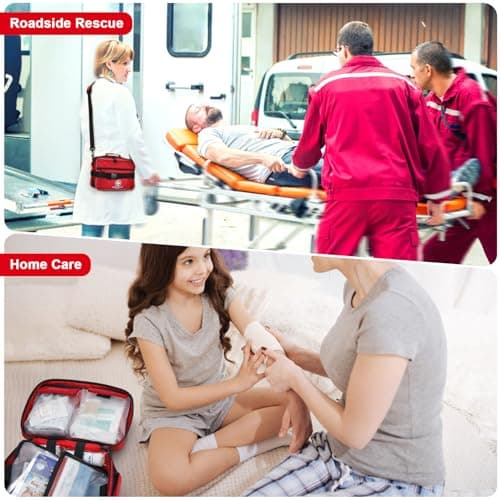 Large 420 Piece First Aid Kit for Home, Car, Travel, Outdoor Emergencies - Medical Supplies for Businesses & Home