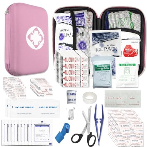 Emergency Survival Kit 275pcs Home Travel Hiking Camping Essentials — 278Pcs-Pink