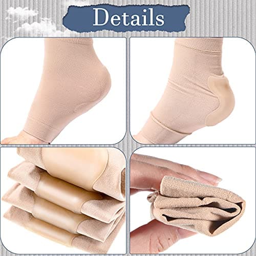 Haysandy 2-Pair Achilles Tendon Heel Protector Sleeve for Tenderness and Bursitis Protection