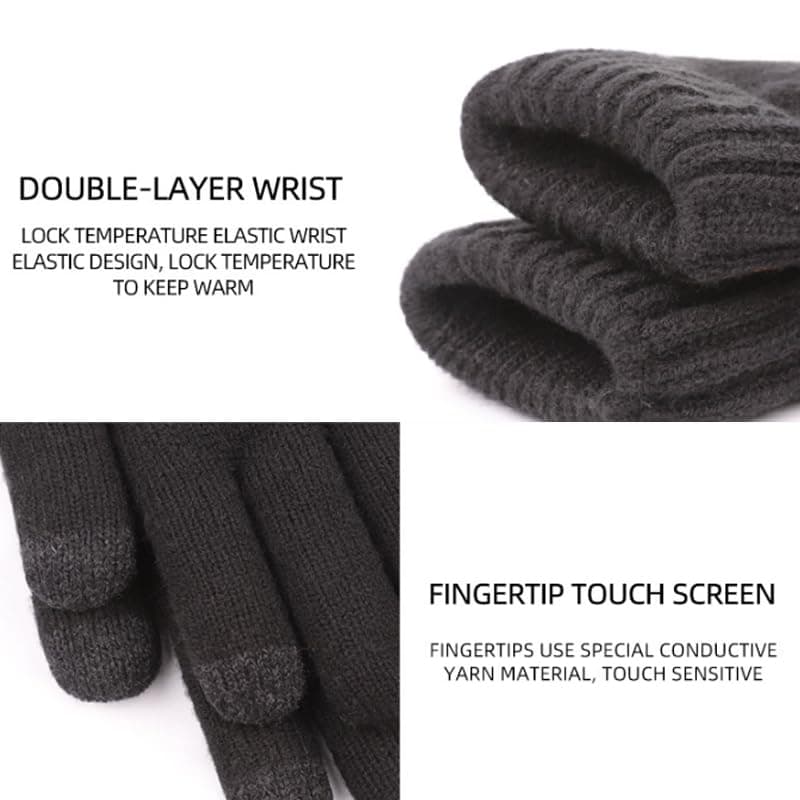 Thermal Gloves for Men and Women: Touchscreen-Compatible for Running, Driving, and Hiking