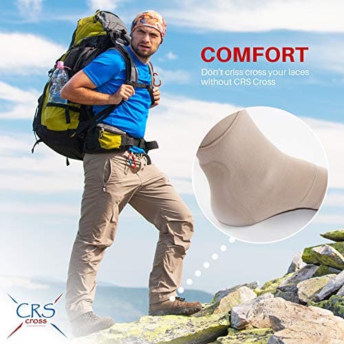 CRS Cross Achilles Heel Gel Sleeve - Premium Padding for Haglunds Bump, Tendonitis, and Bursitis Protection