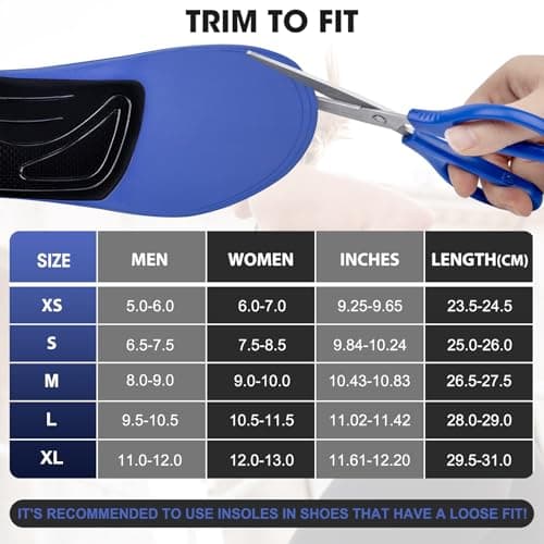 Plantar Fasciitis Insoles, Arch Support for Men and Women, Pain Relief Running and Standing All Day