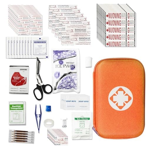 Emergency Survival Kit 275pcs Home Travel Hiking Camping Essentials — 274Pcs-Orange