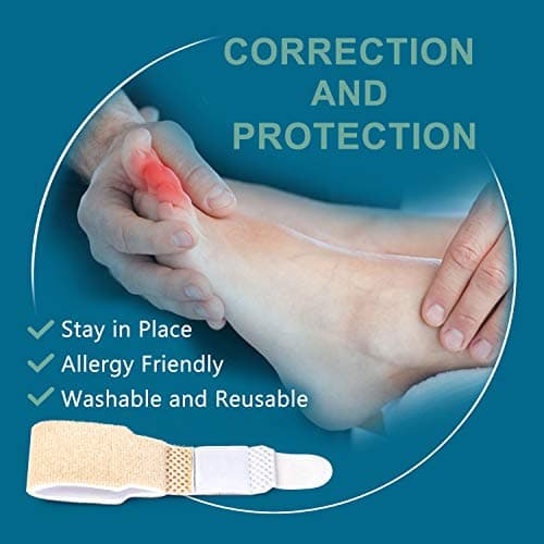 Bukihome Hammer Toe Straighteners, 4 PCS Toe Splints for Bent Toes