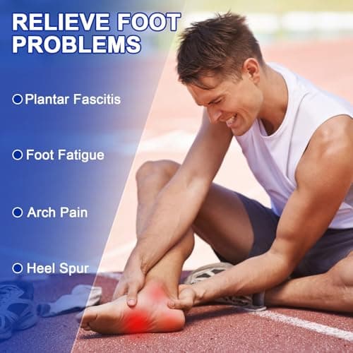 Memory Foam Insoles for Men - Comfort and Pain Relief for Work Boots, Running Shoes, and Sneakers