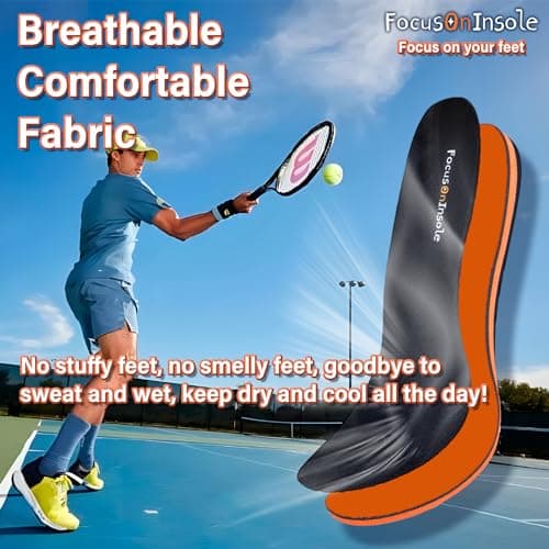 RooRuns High Arch Support Insoles for Flat Feet Pain Relief