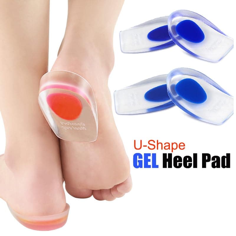 RooRuns Shock Absorption Gel Heel Pad Pair