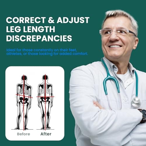 Welnove Gel Heel Cushions for Pain Relief - 0.6" to 1" Height Support for Women's 9-11.5 & Men's 7-9.5