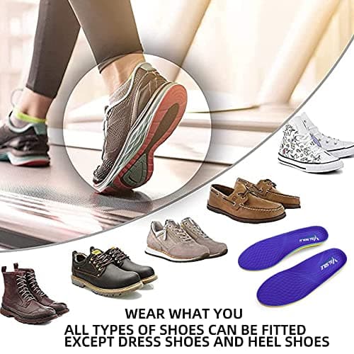 Heavy Duty Orthotic Insoles for Plantar Fasciitis and High Arch Support - Men and Women, 220+ lbs
