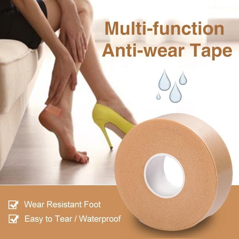 RooRuns Anti-Slip Heel Cushion Pads for Loose Shoes, Heel Pain Relief and Tight Fit
