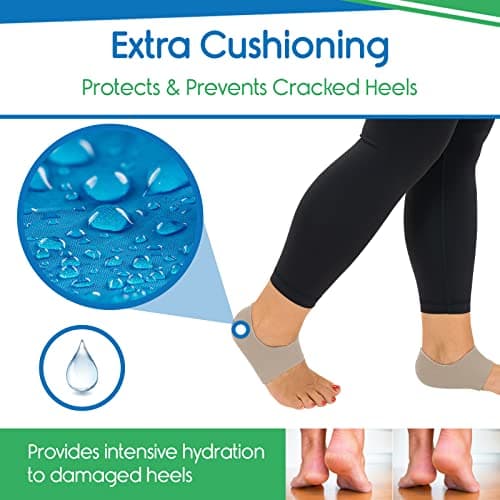 VIVEsole Heel Protectors - Plantar Fasciitis Relief for Men & Women