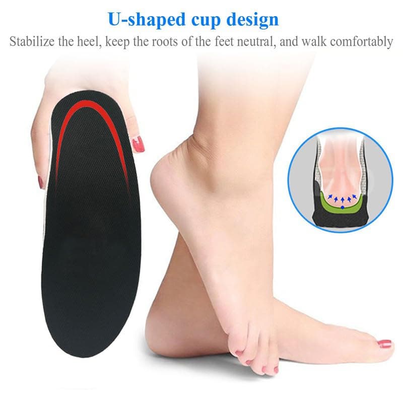 Orthotic Arch Support Insoles for Men and Women with Flat Feet and Plantar Fasciitis