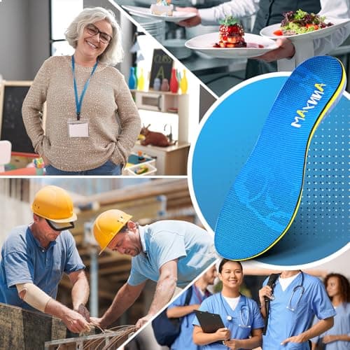 Plantar Fasciitis Insoles for Flat Feet & Arch Pain (Men 7-7 1/2 | Women 9-9 1/2)