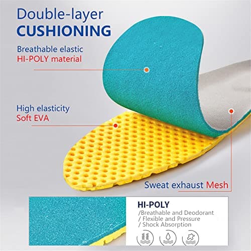 XINIFOOT Breathable Honeycomb Shock Absorbing Insoles for Women's Shoes Ad245
