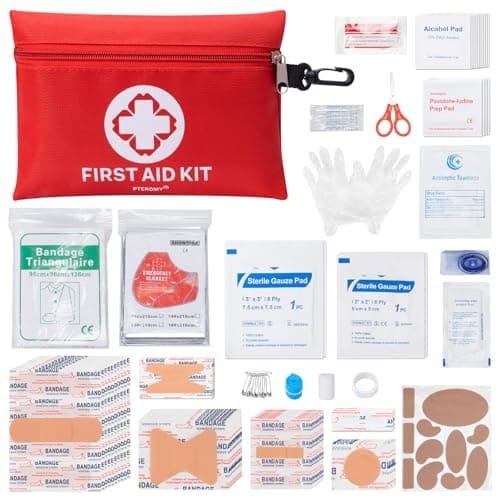 Pteromy 300 Piece Portable First Aid Kit with Hard Case — 150PCS
