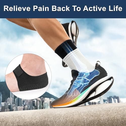 Anti-Slip Plantar Fasciitis Heel Protectors - Gel Cushion Pads (Size S)