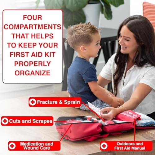 Professional Waterproof Trauma First Aid Kit for Home, Office, Car, Travel, Outdoor Activities