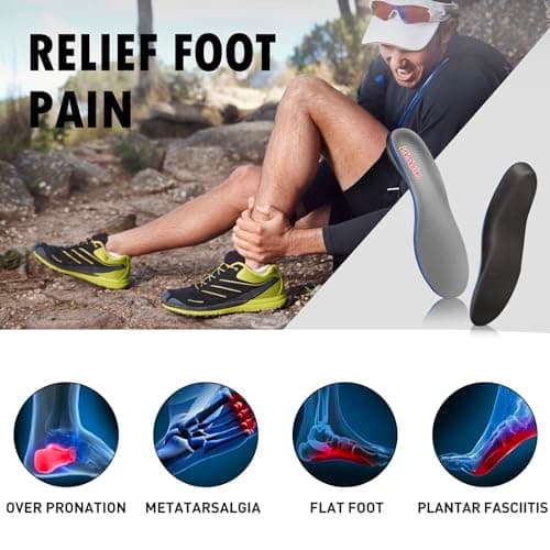 Orthotic Insoles for Arch Support and Foot Pain: Plantar Fasciitis, Flat Feet & More