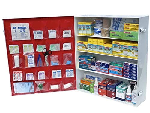Rapid Care 80098 3 Shelf All-Purpose First Aid Kit Cabinet — Class B+ OSHA/ANSI 2015