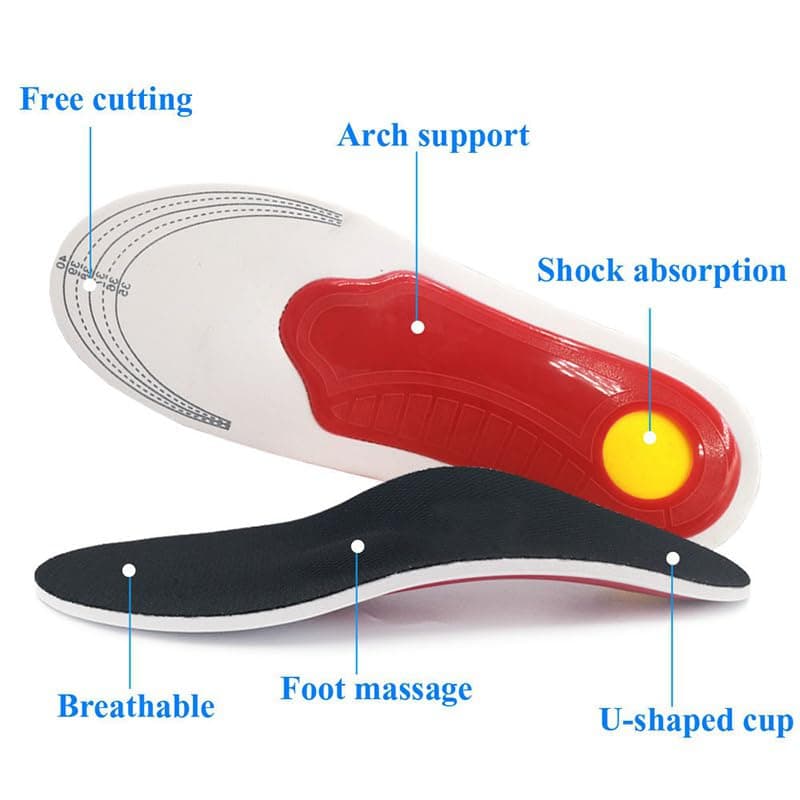 Orthotic Arch Support Insoles for Men and Women with Flat Feet and Plantar Fasciitis