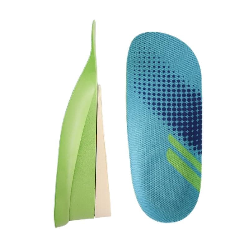 RooRuns PU Heel Lifts for Shoes, Orange L — Green