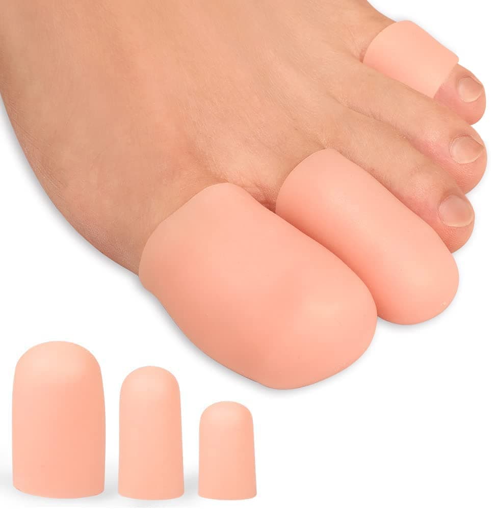 Bukihome Toe Protectors, Silicone Pain Relief for Corns and Blisters (6L+6M+4S)