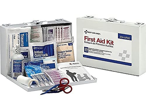 25-Person Emergency First Aid Kit for Home Renovation, Job Sites & Construction Vehicles, 106 Pieces