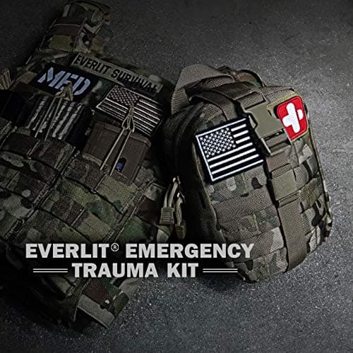 EVERLIT CAT GEN-7 Tourniquet & Splint IFAK for Critical Wounds (Camouflage)