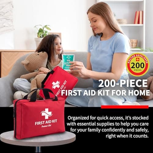 Protect Life Business First Aid Kit for Office, School & Commercial Use - 200 Pieces