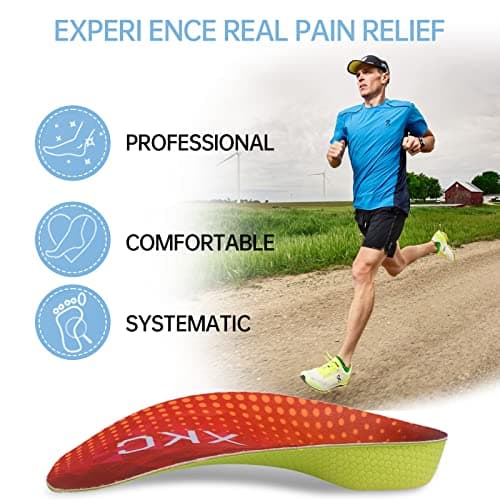 Orthotic Inserts for Women - Plantar Fasciitis, Flat Feet, Over-Pronation Relief (Women's Size 7.5-9.5)