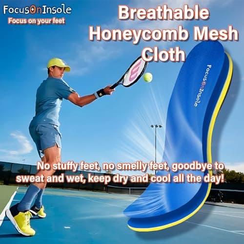RooRuns Plantar Fasciitis Arch Support Insoles for Flat Feet