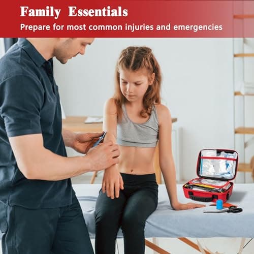 340 Piece Waterproof First Aid Kit for Home, Car, Travel, Outdoor Sports - Emergency Supplies