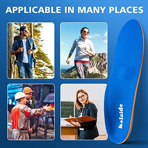 Kadalafil Arch Support Insoles for Flat Feet and Plantar Fasciitis Blue