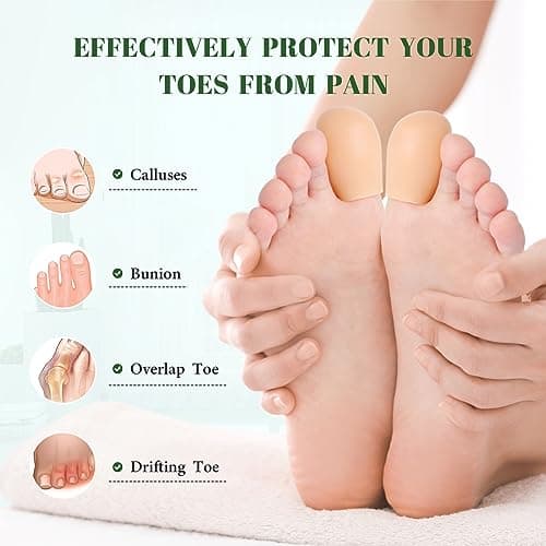Gel Toe Caps: Toe Protectors for Women and Men - Cushions and Protects Toes